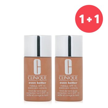 Clinique 【1+1 Set】Even Better Makeup SPF15 (Dry Combination to Combination Oily) - No. 08/ CN74 Beige