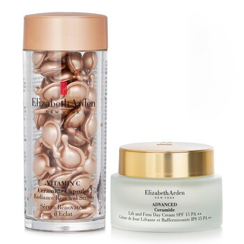 Elizabeth Arden Ceramide Vitamin C Capsules - Radiance Renewal Serum + Advanced Ceramide Lift and Firm Day Cream SPF 15