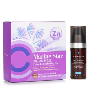 Skin Ceuticals 【ECKARE Marine Star Antioxidant Set】KO Influenza. Night Repair Damage. Antioxidant Protection.