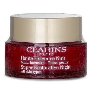 Clarins Super Restorative Night Age Spot Correcting Replenishing Cream - Krim Malam Hari(Box Slightly Damaged) (Super Restorative Night Age Spot Correcting Replenishing Cream (Box Slightly Damaged))