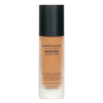 BareMinerals BAREPRO 24HR WEAR Skin Perfecting Matte Liquid Foundation Mineral SPF 20 - # Medium 37 Warm