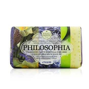 Sabun Alami Philosophia - Krim - Rosewood, Susu Birch & Iris Hitam Dengan Ekstrak Krim & Mutiara