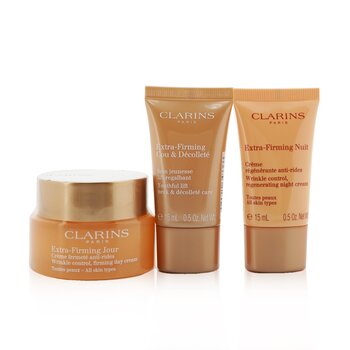 Koleksi Ekstra Kencang: Krim Siang 50ml + Krim Malam 15ml + Perawatan Leher &Decollete 15ml